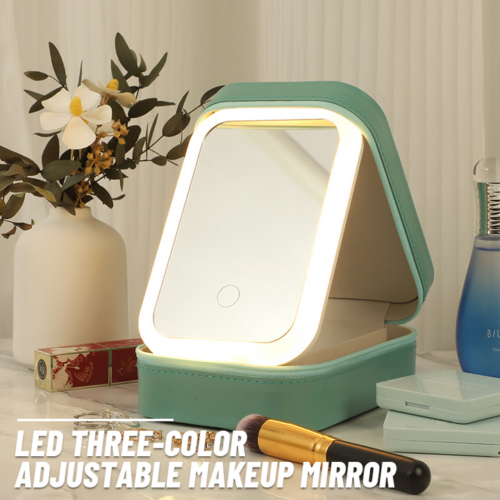 IlluminateGlow - Trifold LED Makeup Mirror