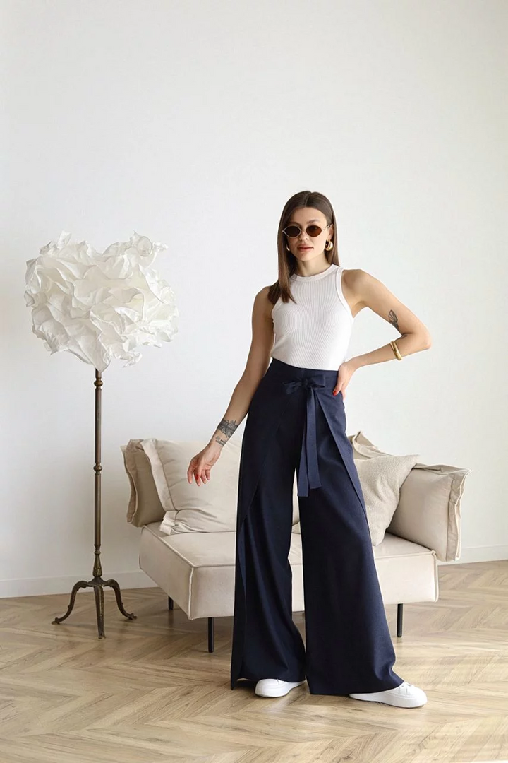 Rosalia - Linen Wide-Leg Pants