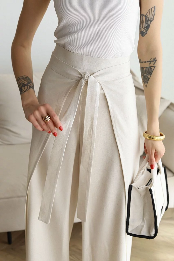 Rosalia - Linen Wide-Leg Pants