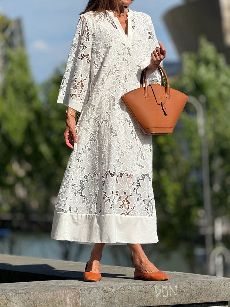 Amber - Lace Maxi Dress