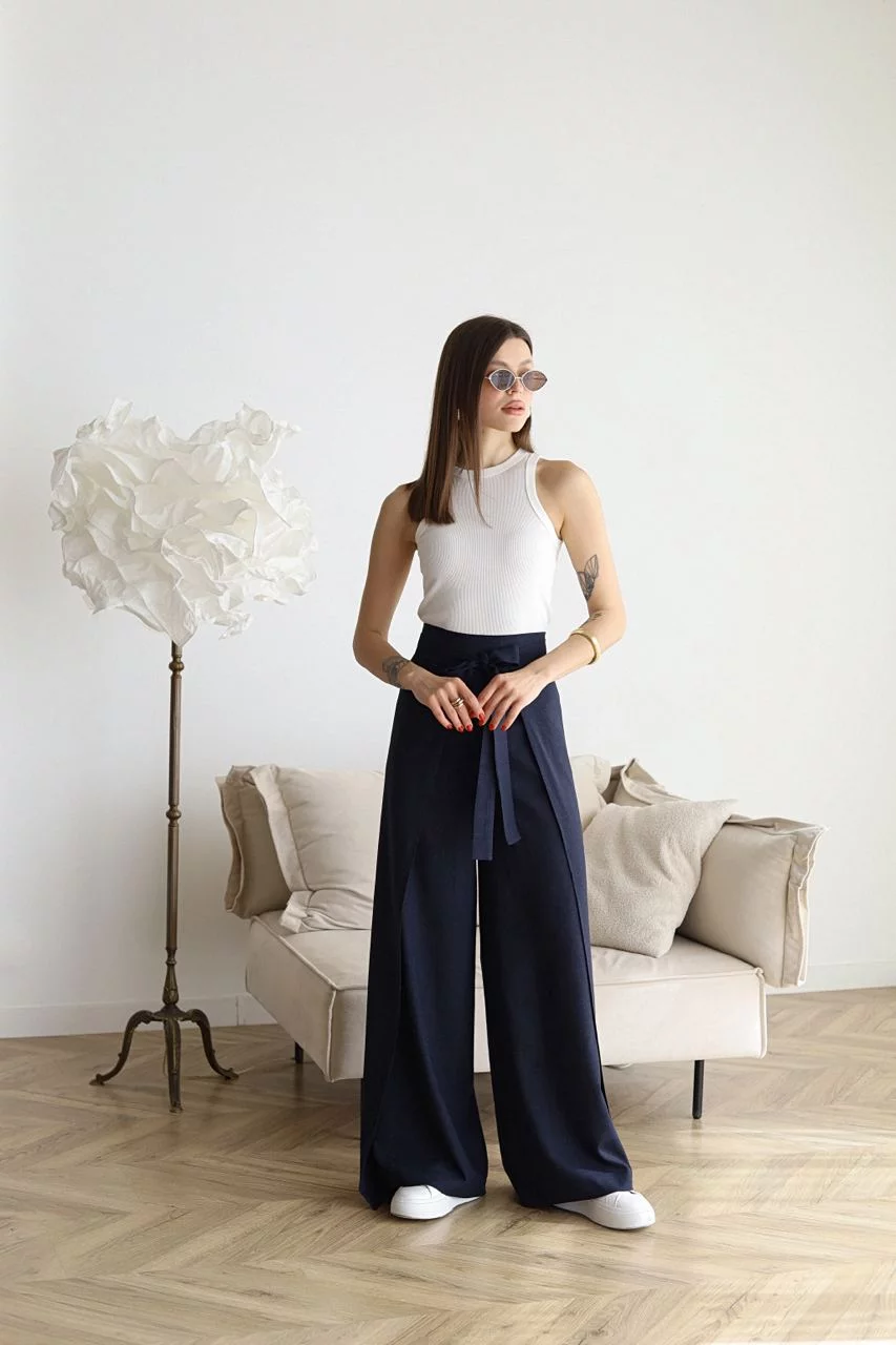 Rosalia - Linen Wide-Leg Pants