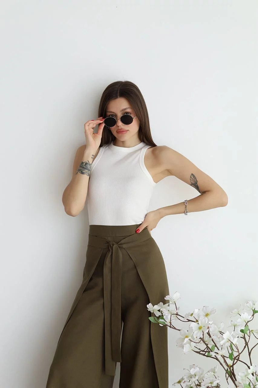 Rosalia - Linen Wide-Leg Pants