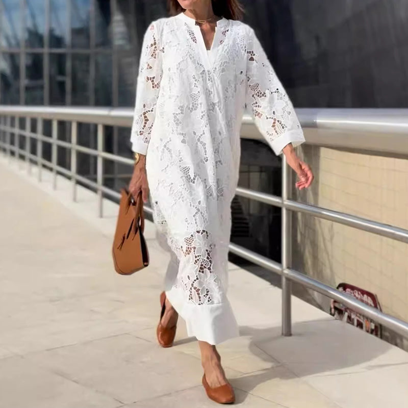 Amber - Lace Maxi Dress