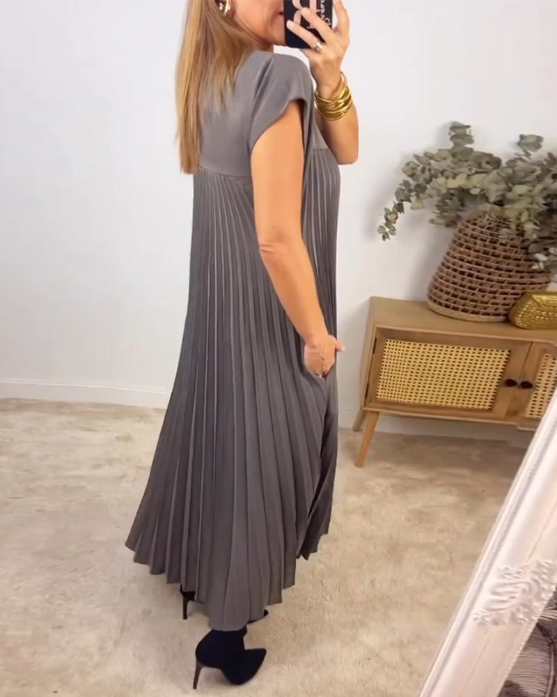 Grace - Sleeveless Pleated Dress