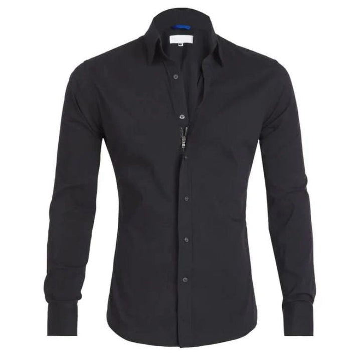 Alex - Non-Iron Zip-Up Shirt