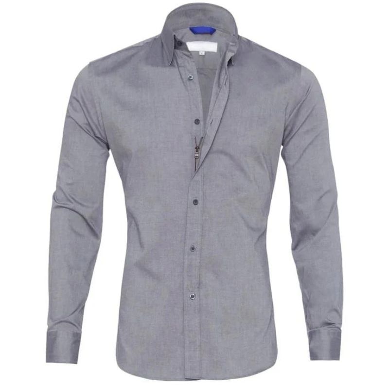 Alex - Non-Iron Zip-Up Shirt