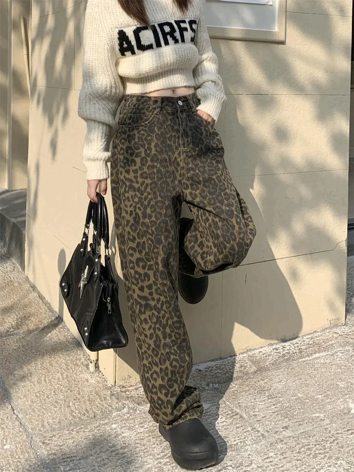 Jenna - Leopard Print Jeans